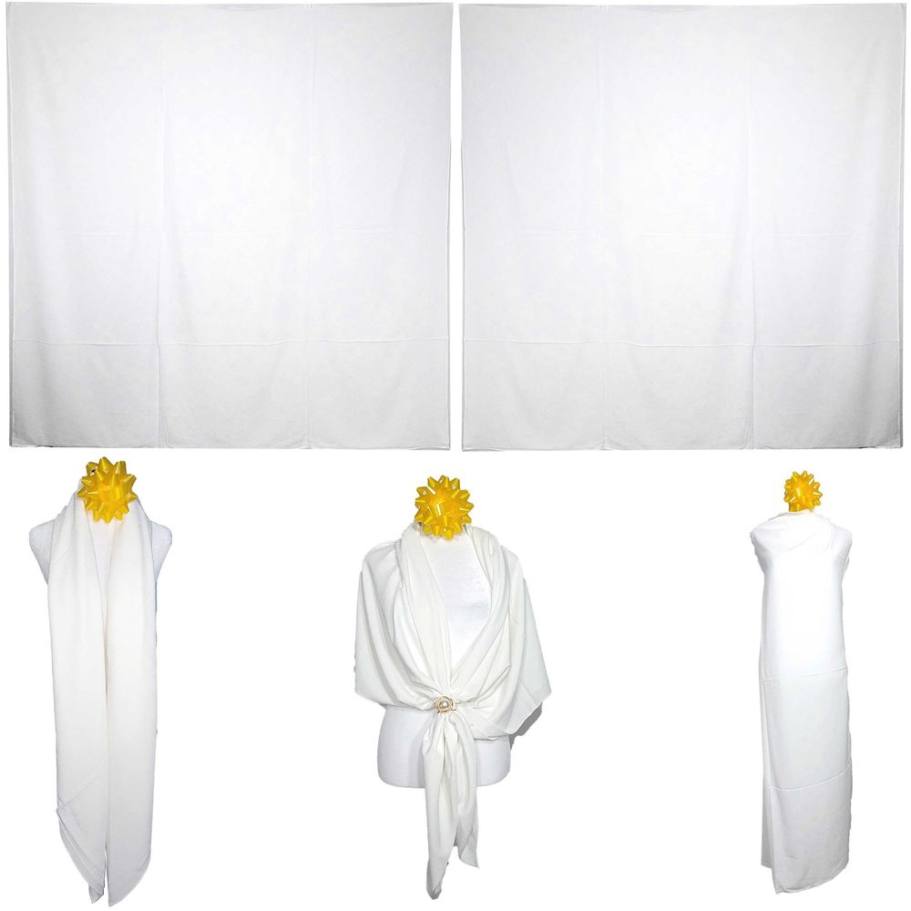 NWT Double Sided Silk Scarf 53"x53" Large Square Shawl Wrap XiangYunShal 34021